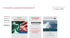 Desktop Screenshot of etudiants.lesenfantsdabord.fr