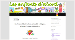 Desktop Screenshot of lesenfantsdabord.org